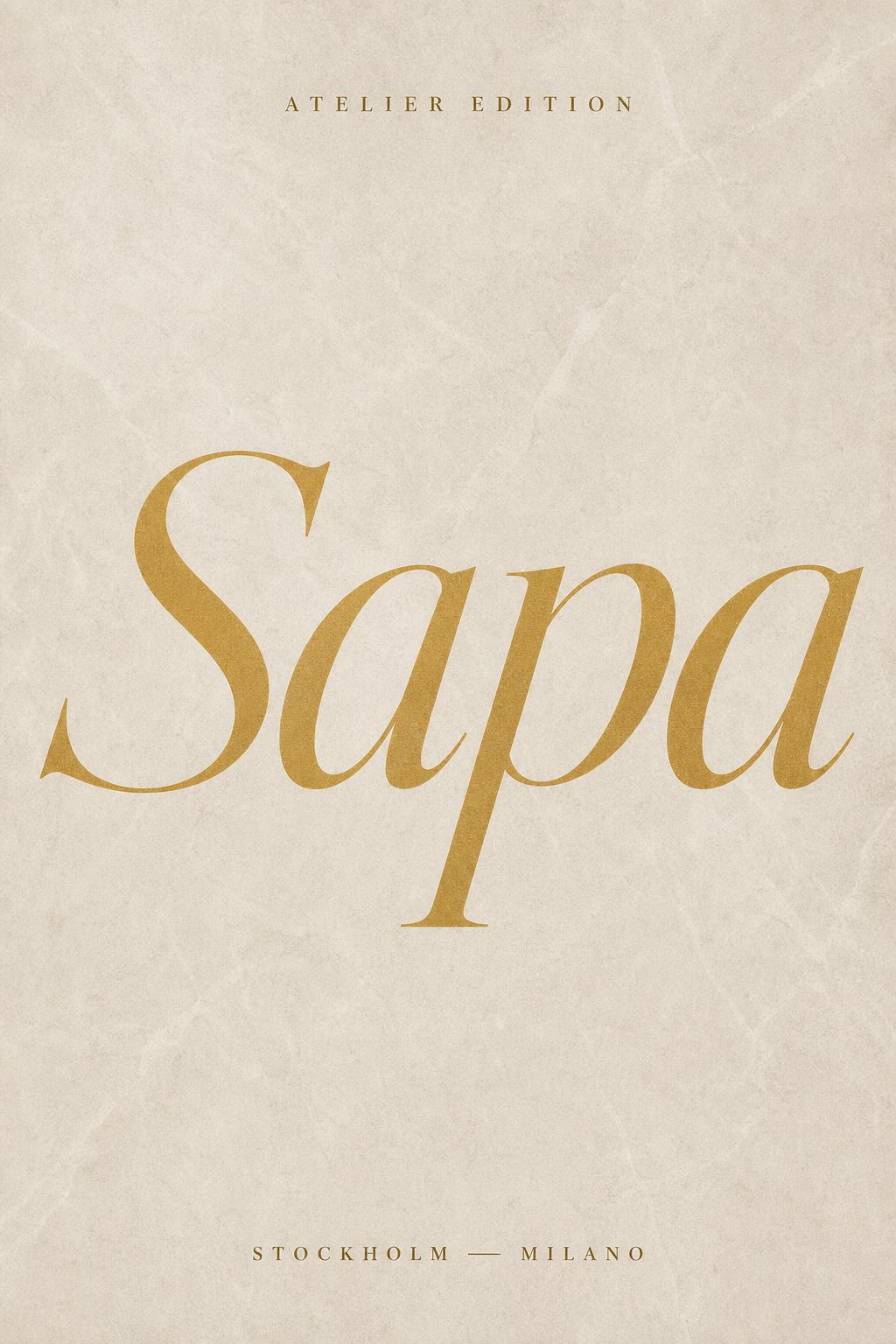 Sapa, in italic