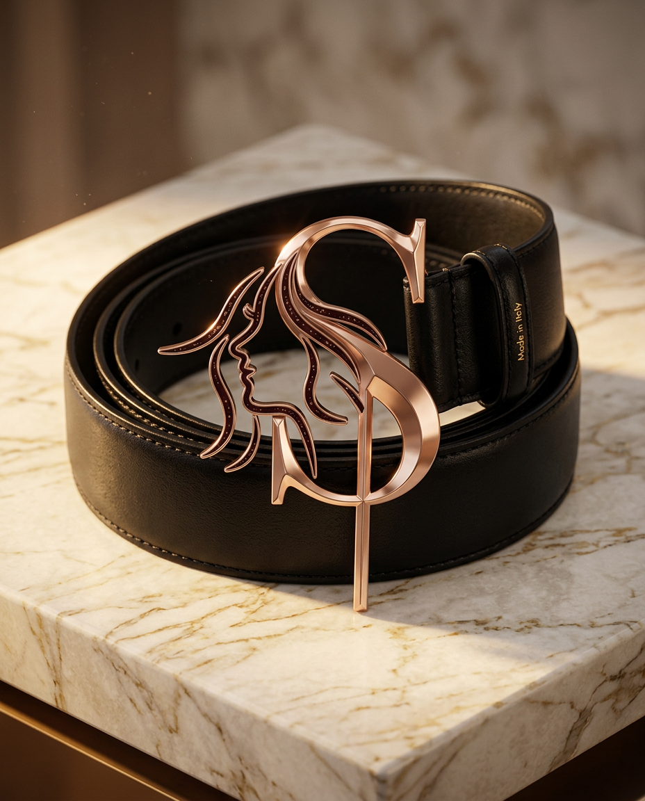 Sculpted Crest Belt · Men